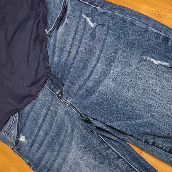 Pinkblush Distressed Maternity Jeans - Picture 4 of 9